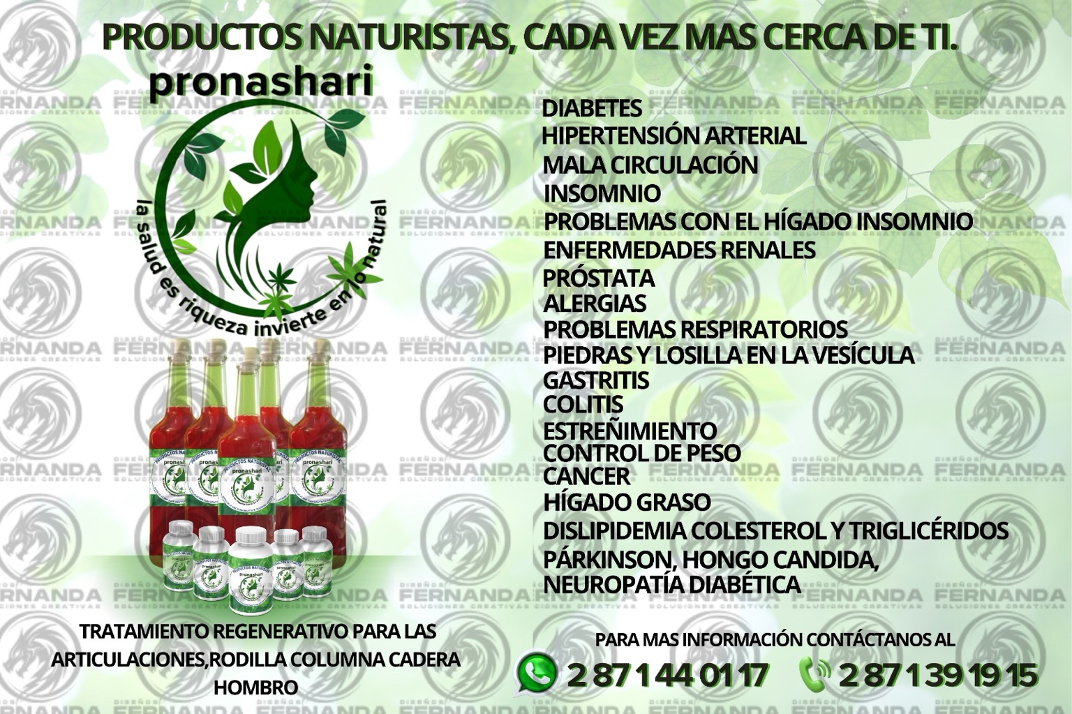 Productos naturistas pronashari